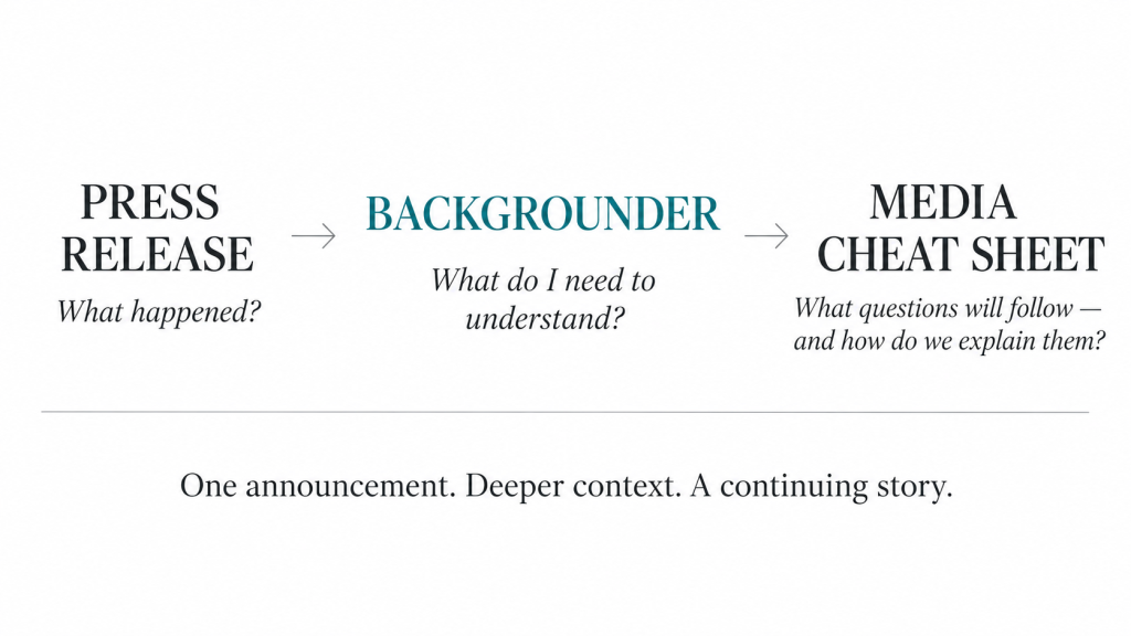 The Backgrounder: Building the Story Behind the News Release